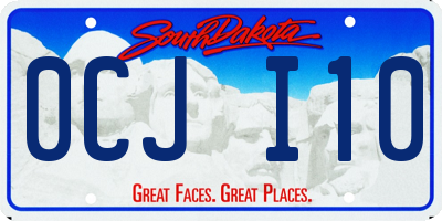 SD license plate 0CJI10