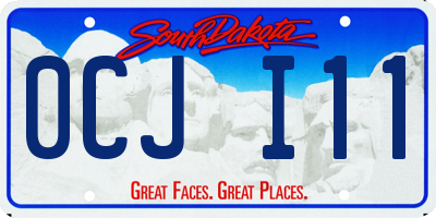 SD license plate 0CJI11