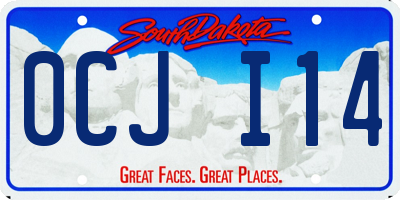 SD license plate 0CJI14