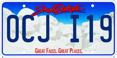 SD license plate 0CJI19