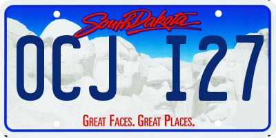 SD license plate 0CJI27