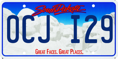 SD license plate 0CJI29