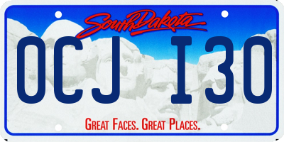 SD license plate 0CJI30