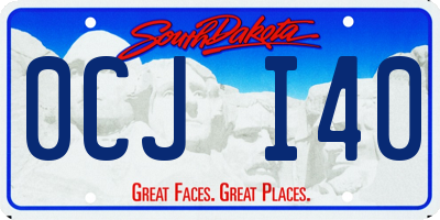 SD license plate 0CJI40