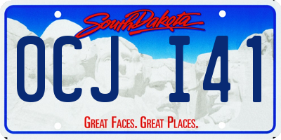SD license plate 0CJI41