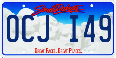 SD license plate 0CJI49