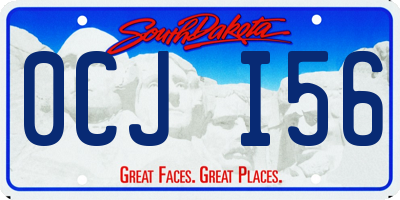 SD license plate 0CJI56