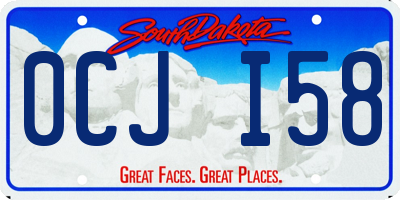 SD license plate 0CJI58