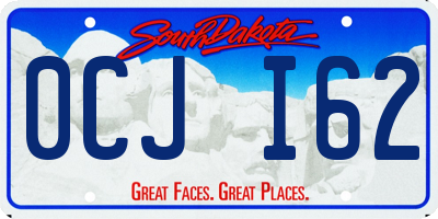 SD license plate 0CJI62