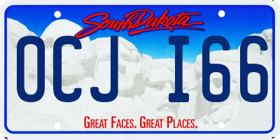 SD license plate 0CJI66