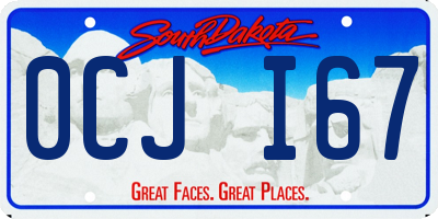 SD license plate 0CJI67