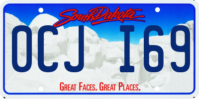 SD license plate 0CJI69