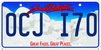 SD license plate 0CJI70
