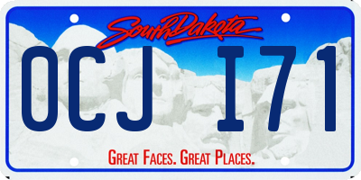 SD license plate 0CJI71