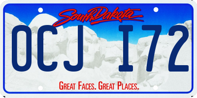 SD license plate 0CJI72