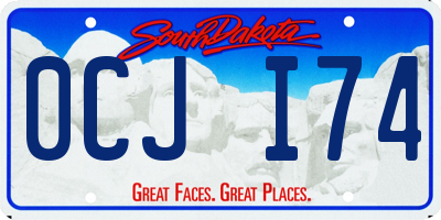 SD license plate 0CJI74