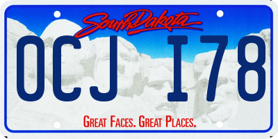 SD license plate 0CJI78