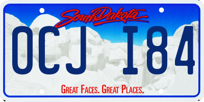 SD license plate 0CJI84