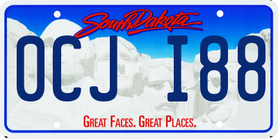 SD license plate 0CJI88