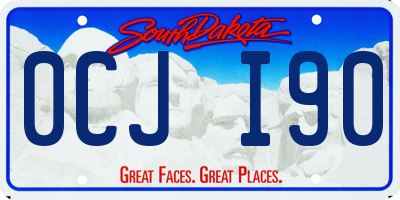 SD license plate 0CJI90