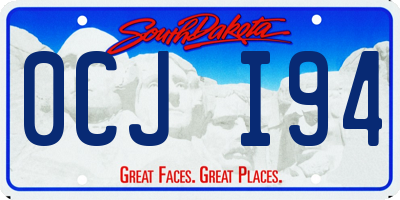 SD license plate 0CJI94