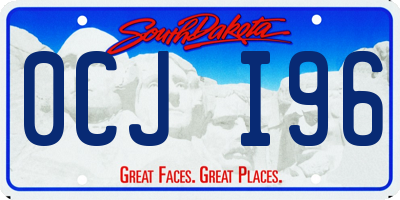 SD license plate 0CJI96