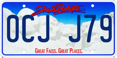SD license plate 0CJJ79
