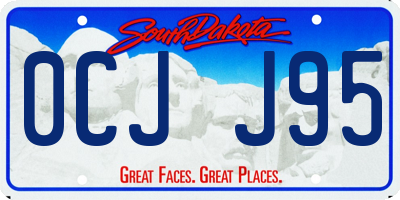SD license plate 0CJJ95