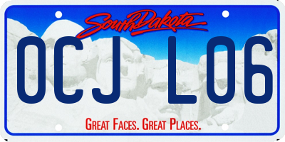 SD license plate 0CJL06