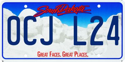 SD license plate 0CJL24