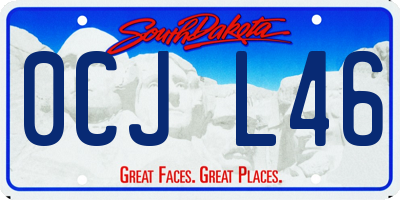 SD license plate 0CJL46