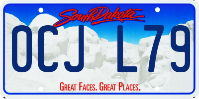 SD license plate 0CJL79