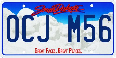 SD license plate 0CJM56