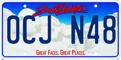 SD license plate 0CJN48