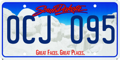SD license plate 0CJO95