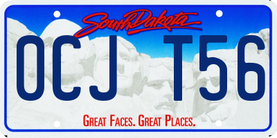 SD license plate 0CJT56