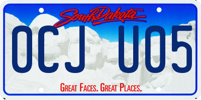 SD license plate 0CJU05