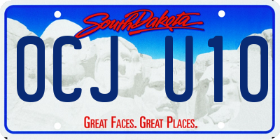 SD license plate 0CJU10