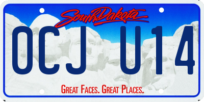 SD license plate 0CJU14