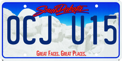 SD license plate 0CJU15