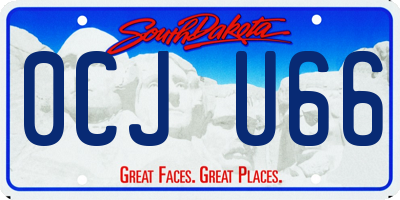 SD license plate 0CJU66