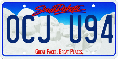 SD license plate 0CJU94