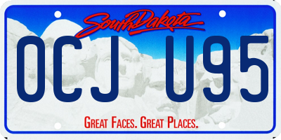 SD license plate 0CJU95