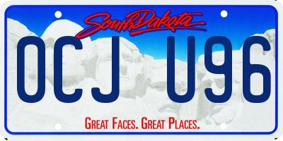 SD license plate 0CJU96