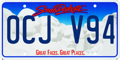SD license plate 0CJV94