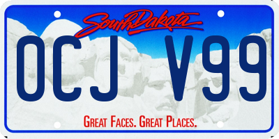SD license plate 0CJV99
