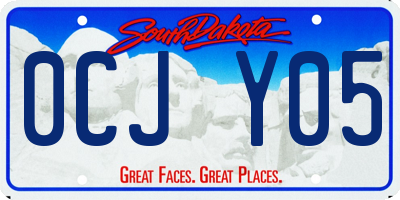 SD license plate 0CJY05