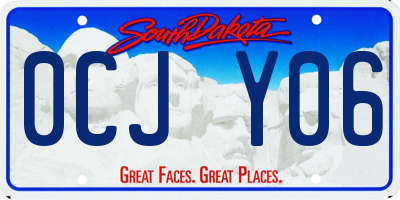 SD license plate 0CJY06
