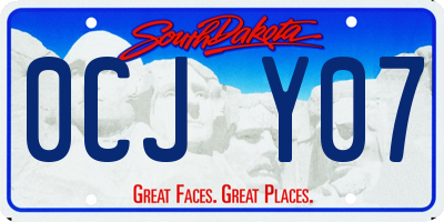 SD license plate 0CJY07