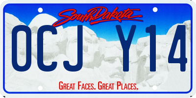 SD license plate 0CJY14